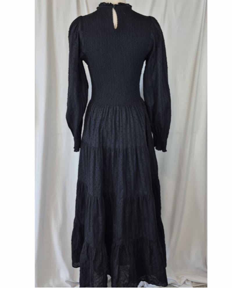 Elegant Black Tiered Maxi Dress - Image 5
