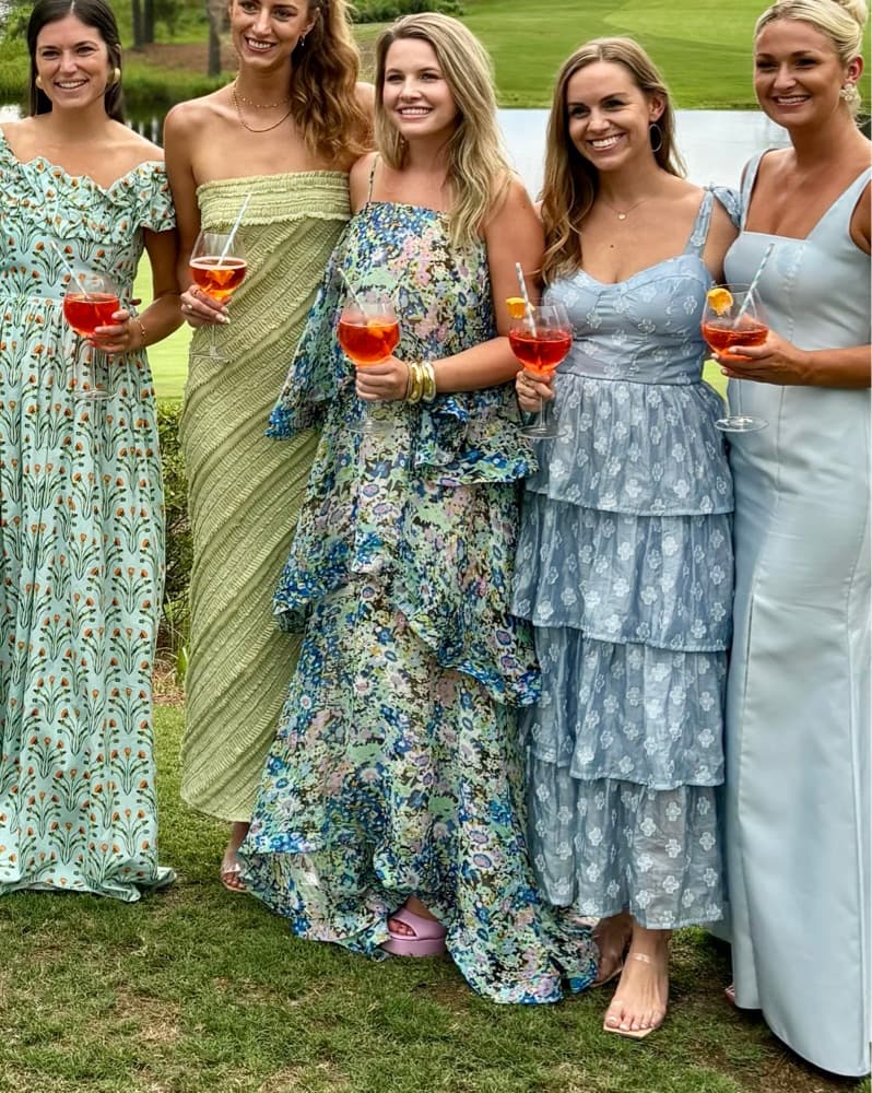 Armani Floral Tiered Maxi Dress - Image 6