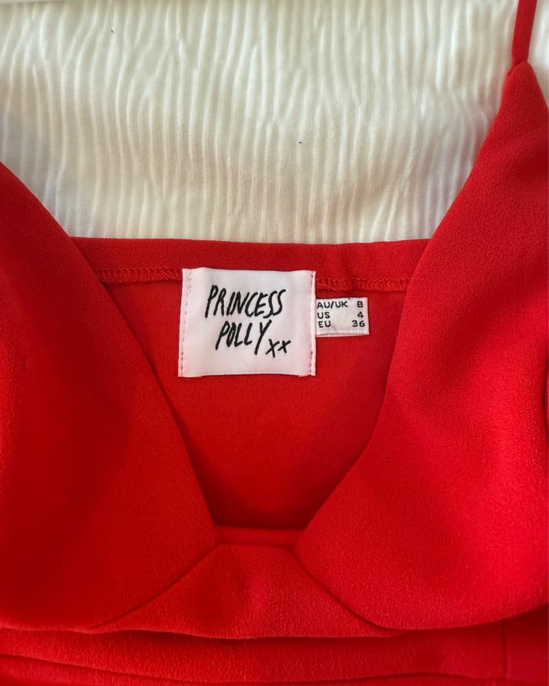 Red Princess Polly mini dress  - Image 3