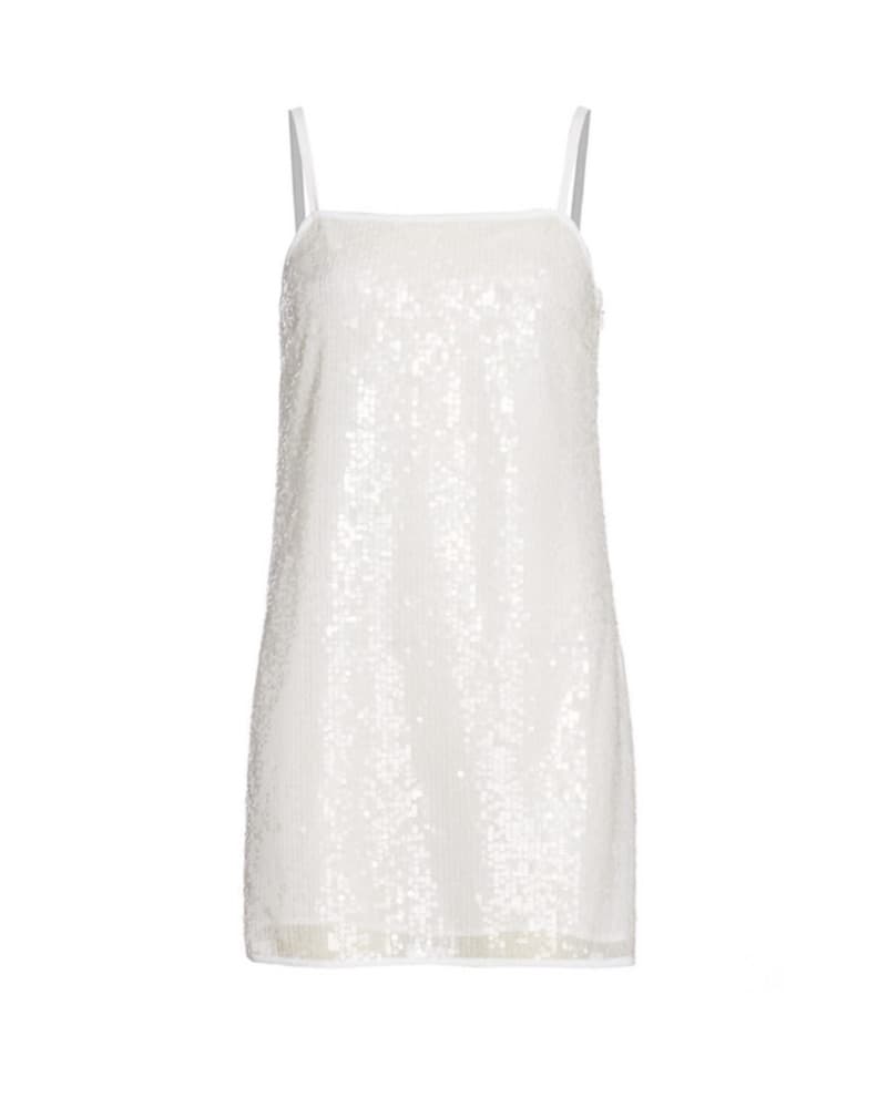 Staud sequin white mini dress - Image 3