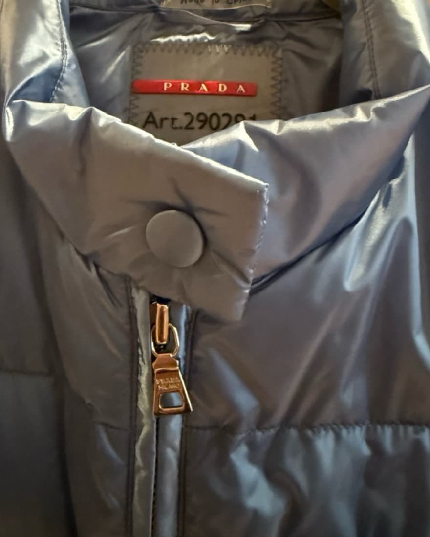 Blue Prada Puffer Vest - Image 3