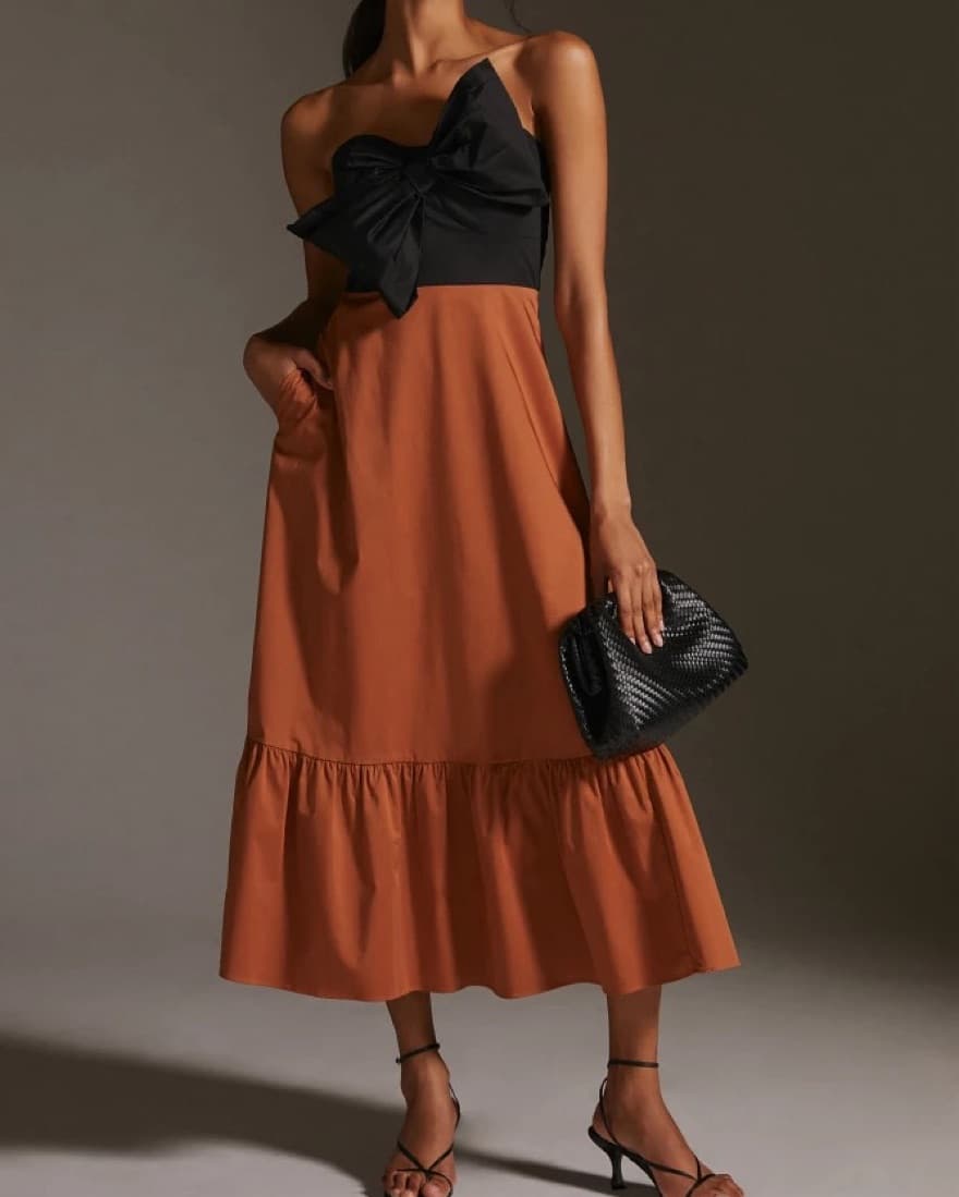 Hutch Bow-Tie Maxi Dress - Image 1
