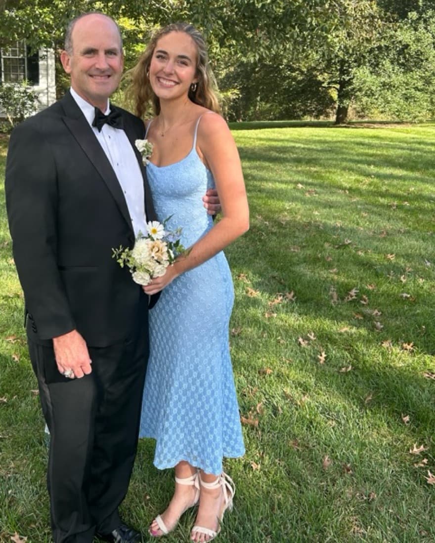 Bardot Light Blue Mesh Floral Midi Dress - Image 3
