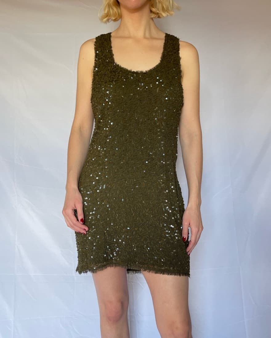 Alice + Olivia Sequin Cocktail Dress - Image 2