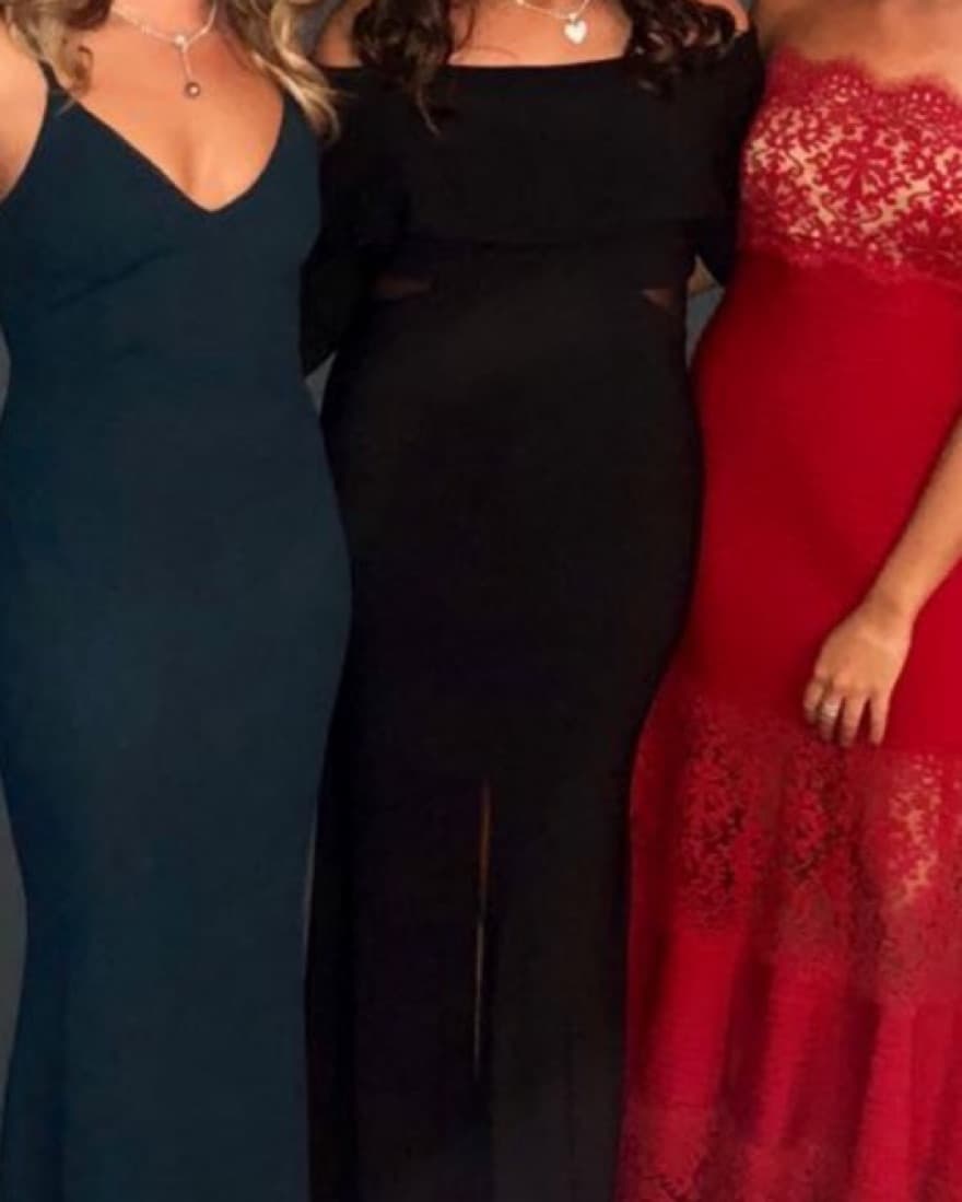 Black Off Shoulder Gown - Image 5