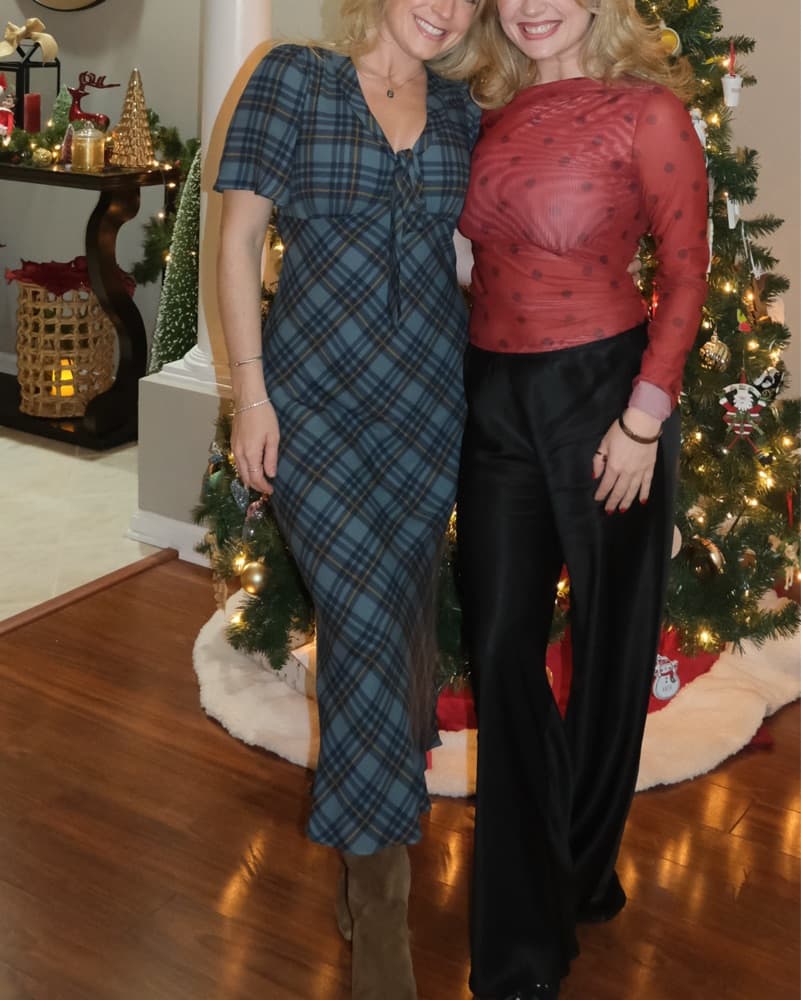 Reformation Plaid Maxi Dress - Image 1