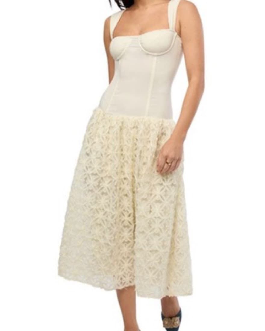White Lace Corset Dress - Image 1