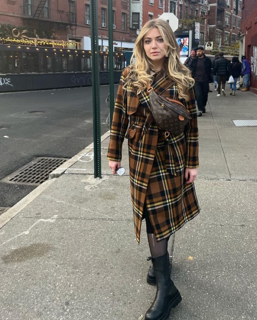 All Saints Plaid Trench  - Image 1