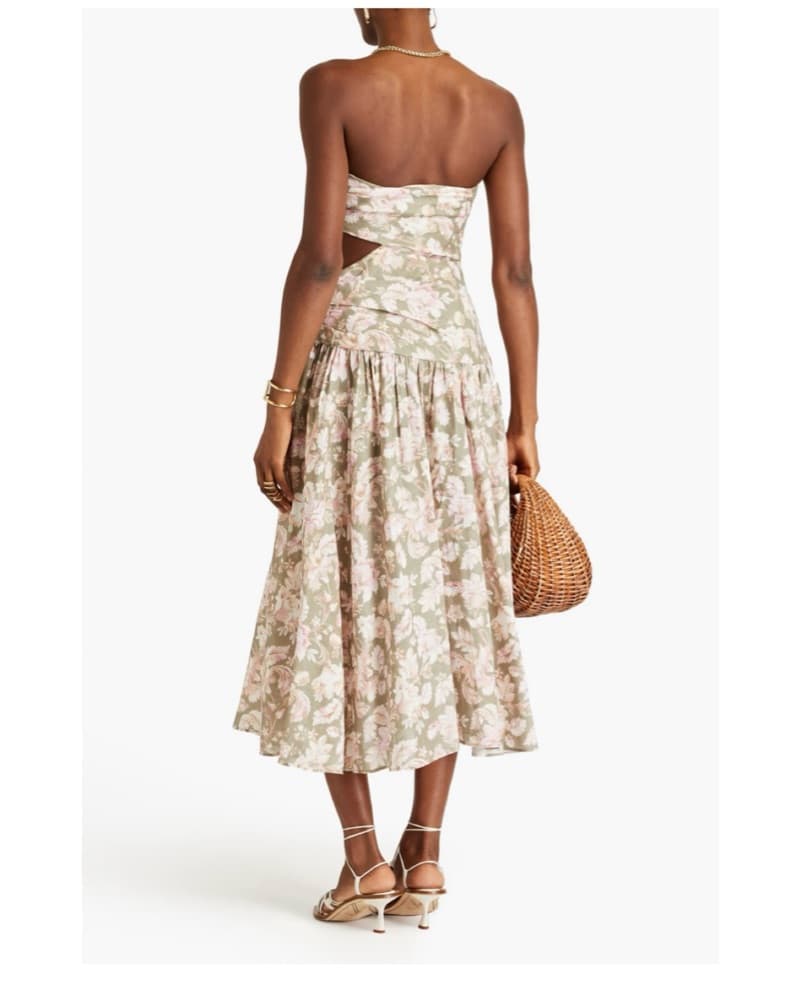 Zimmerman Strapless cutout floral-print  - Image 2