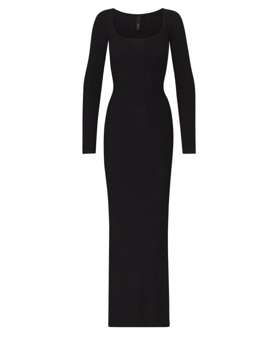 SKIMS Long Sleeve Square Neck Maxi Dress - Image 2