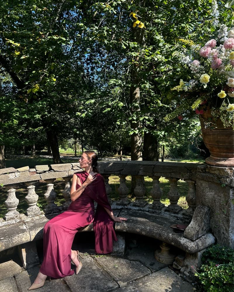 Lady Pipa Tamariu Dress - Burgundy - Image 4