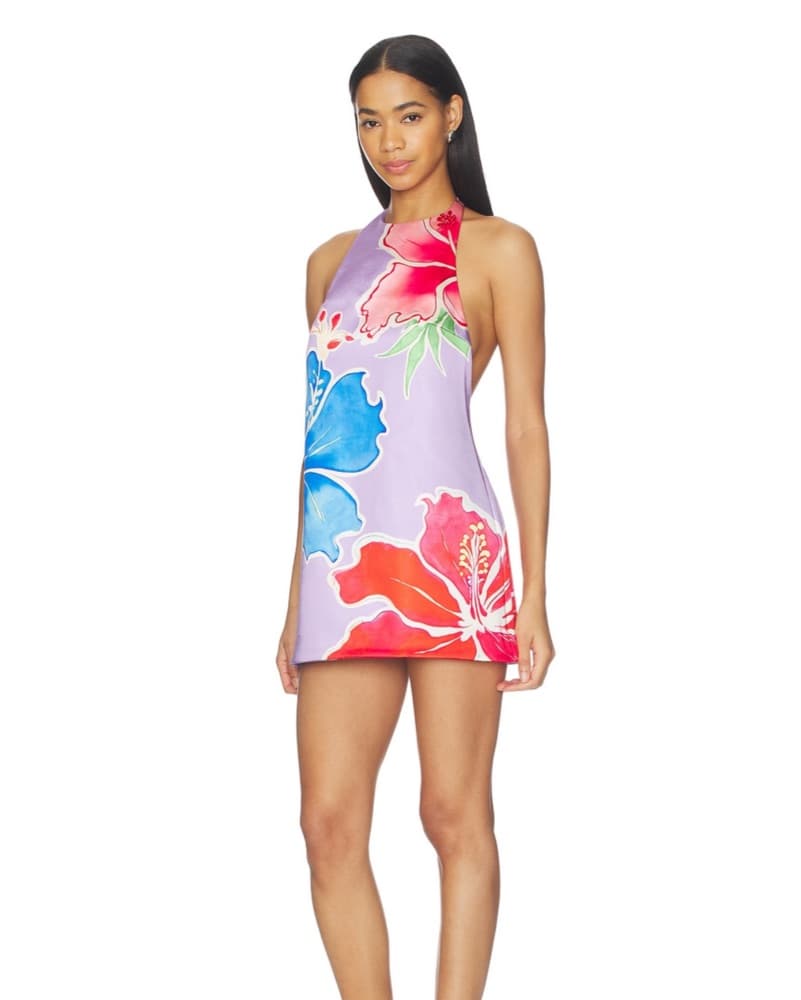 Retrofete drexley Dress Hibiscus flower - Image 3