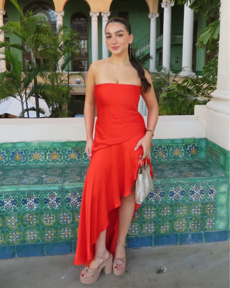 Bardot revolve Strapless Dress - Image 3