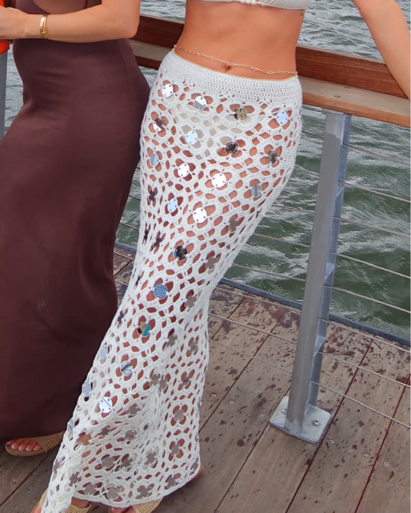 Revolve Knit Skirt - Image 2