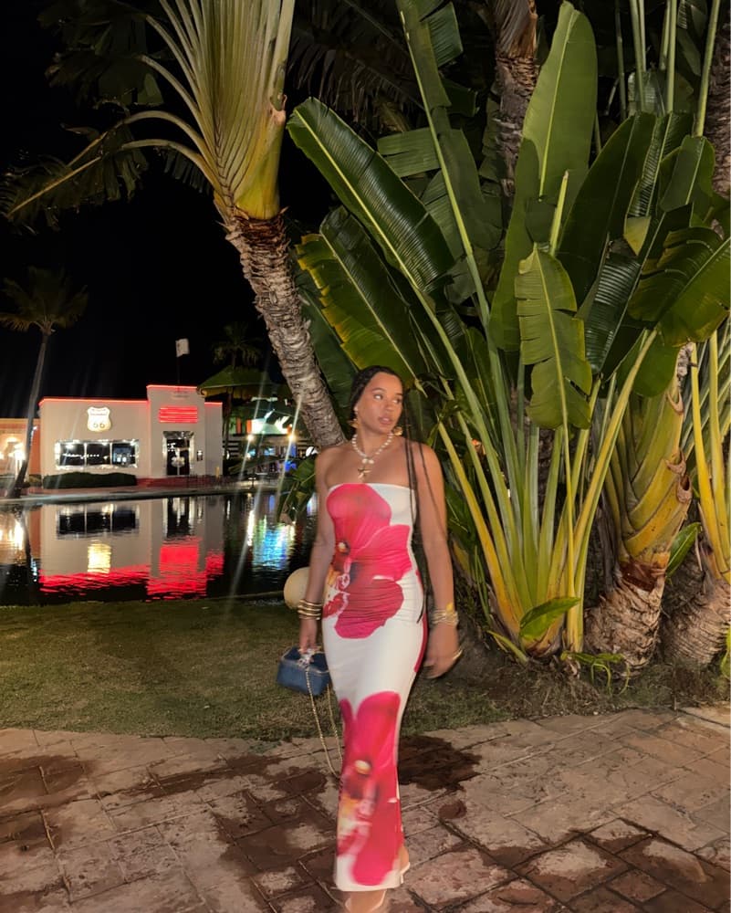 Vibrant Tropical Maxi Dress - Image 1