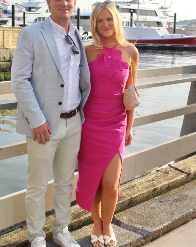 ELLIATT Janelle 3D Midi Dress In Pink  - Image 2