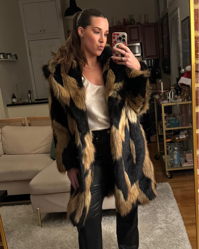 Alice + Olivia Luxurious Faux Fur Coat - Image 1