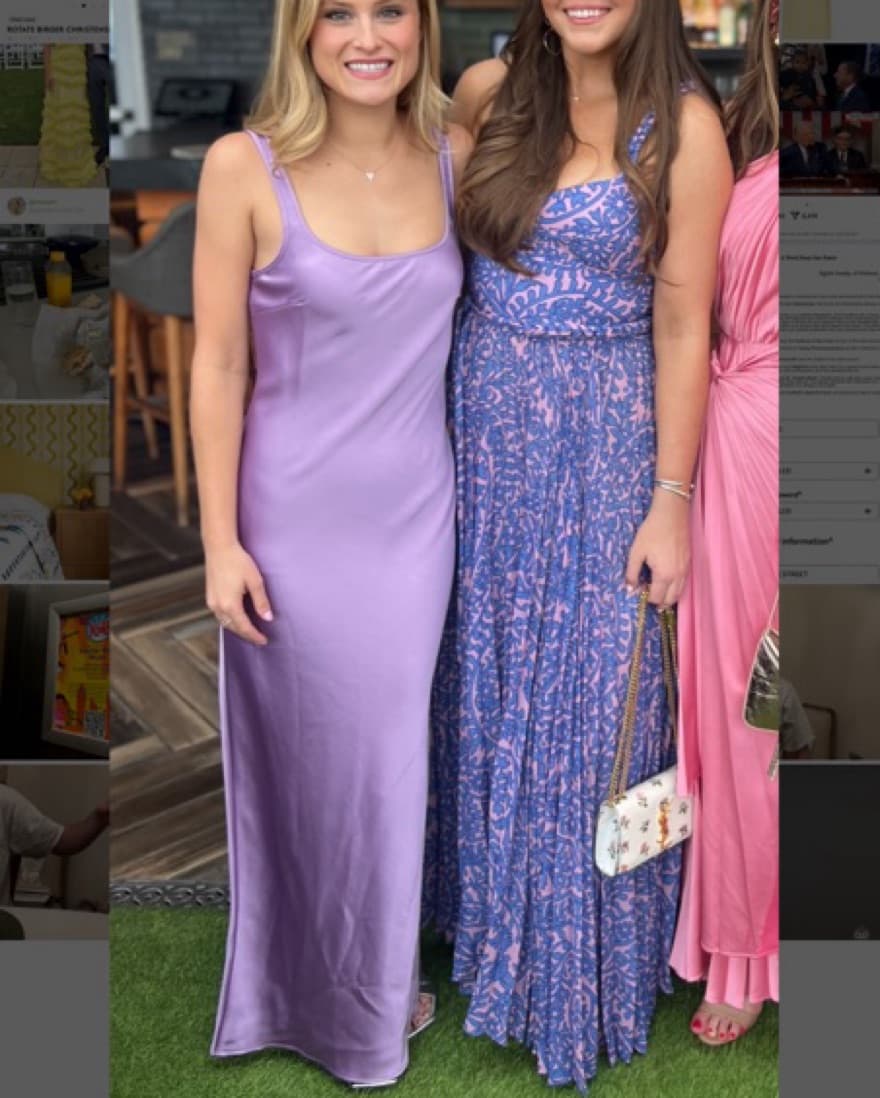 Purple Silk Gown SAMSOE - Image 4