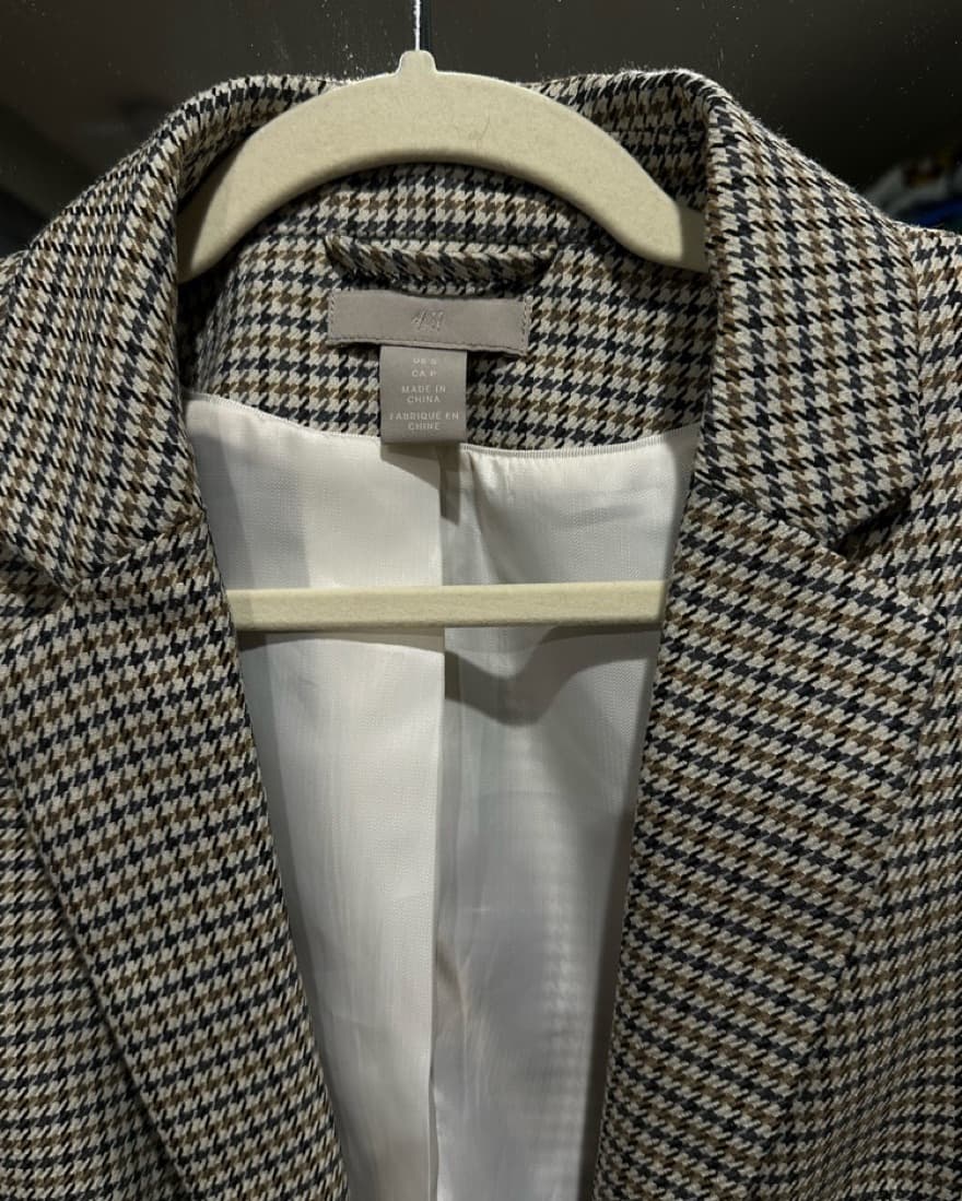 H&M Houndstooth Blazer - Image 2