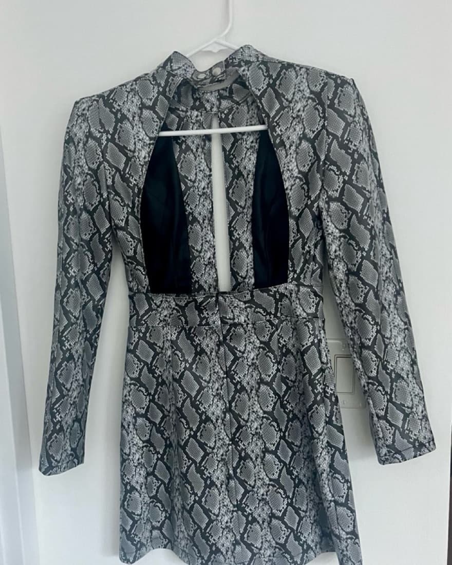 Snake Print Mini Dress - Image 2