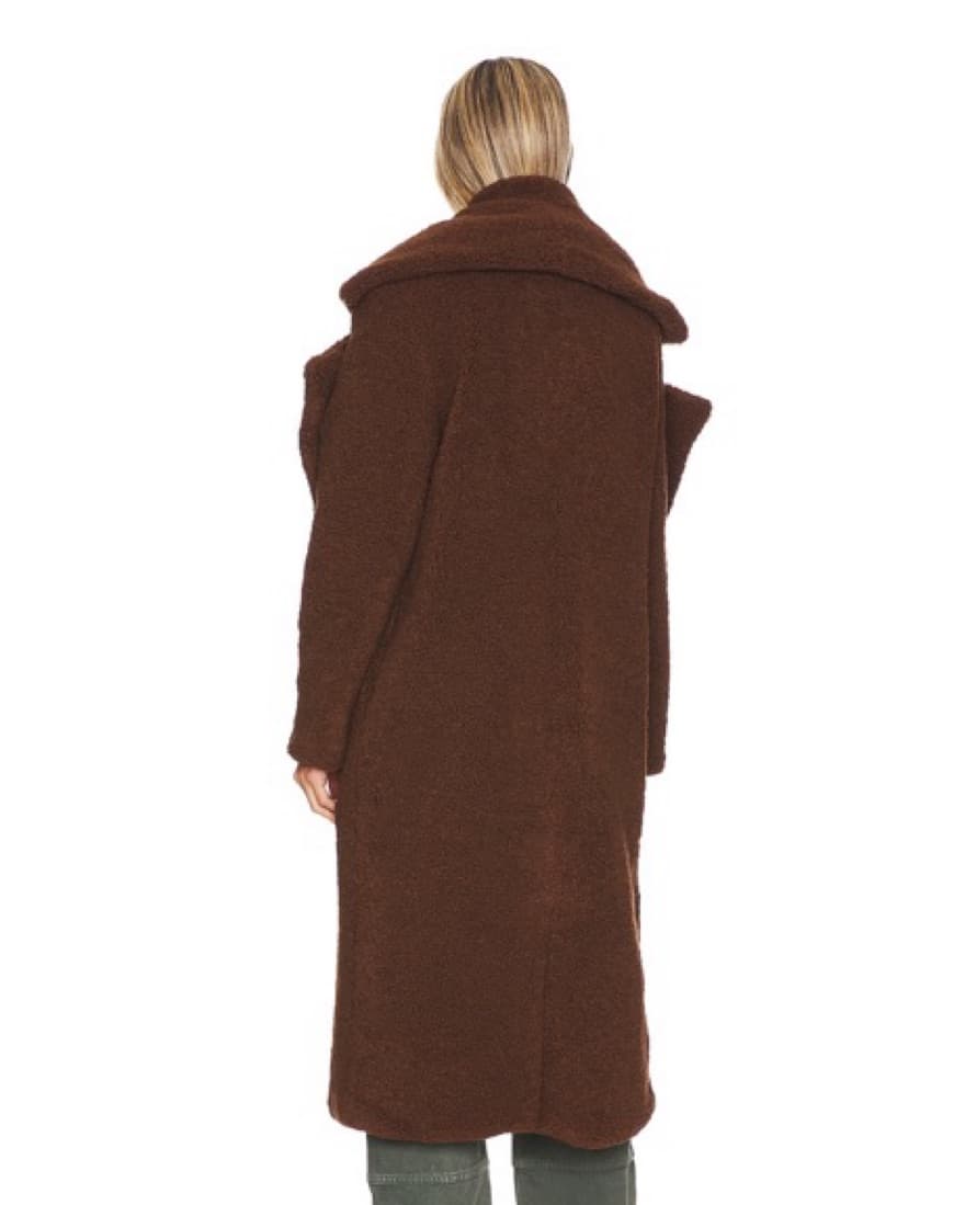 Chic Oversized Brown Teddy Coat - Image 2