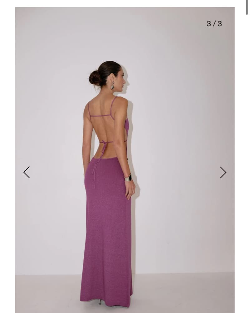 Delfi Collective Gaia Dress In Magenta - Image 3