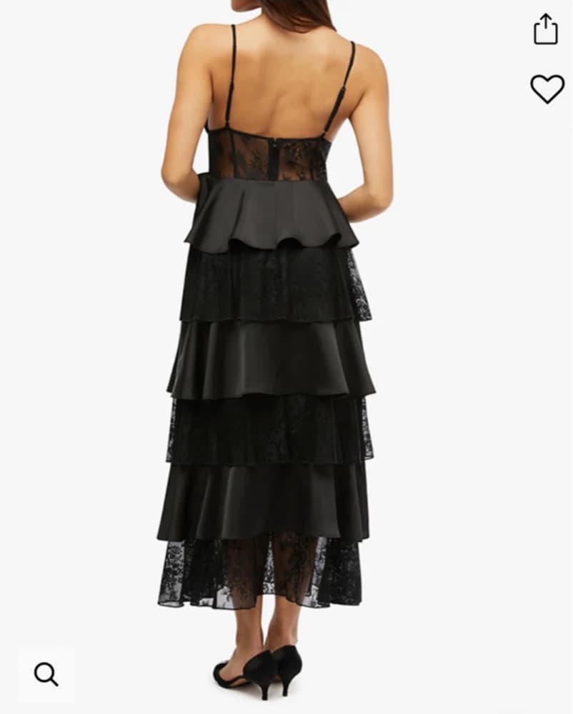 WeWoreWhat Tiered Lace Midi Dress - Image 4