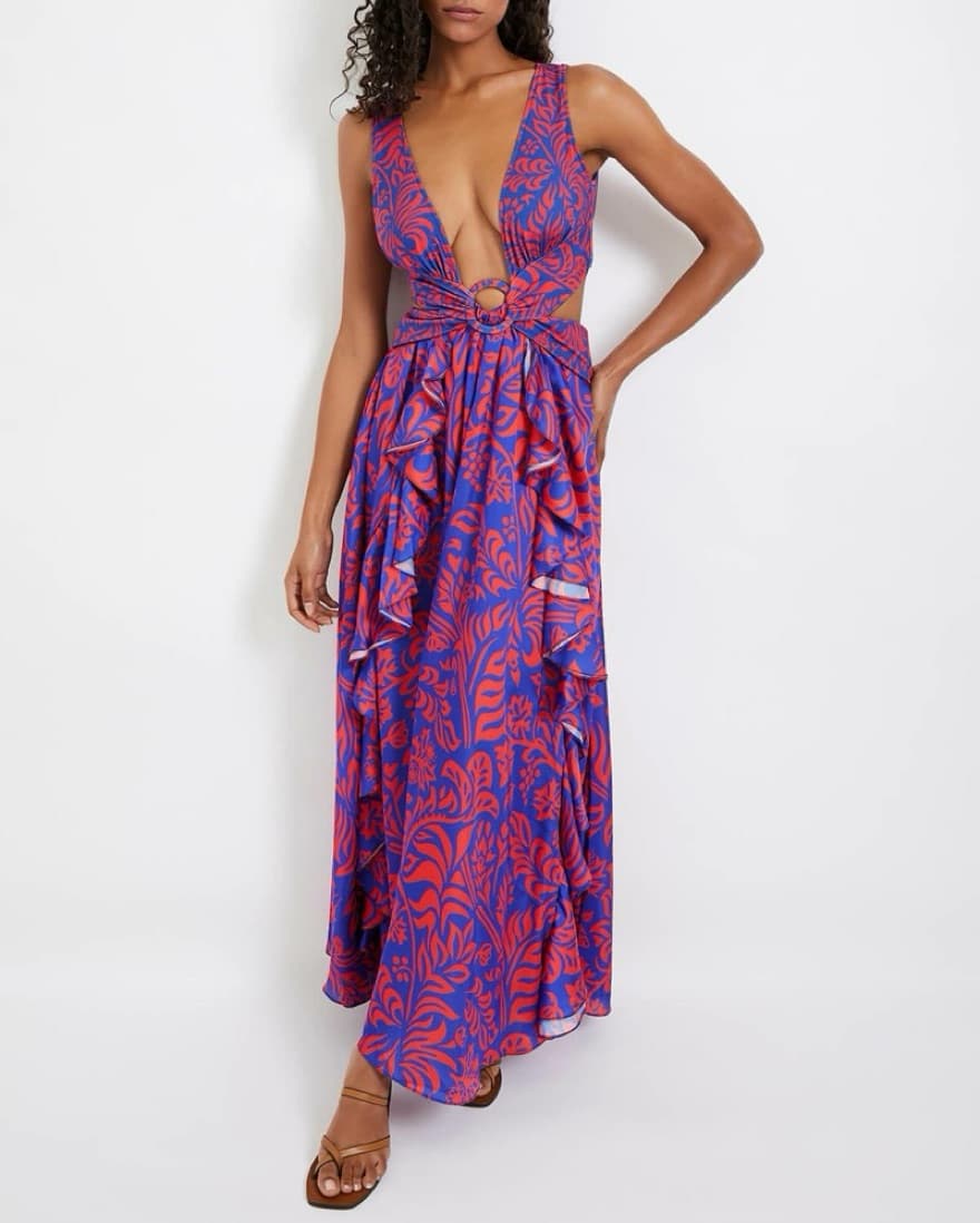 Patbo Pua Printed Cut Out Maxi Dress - Image 2