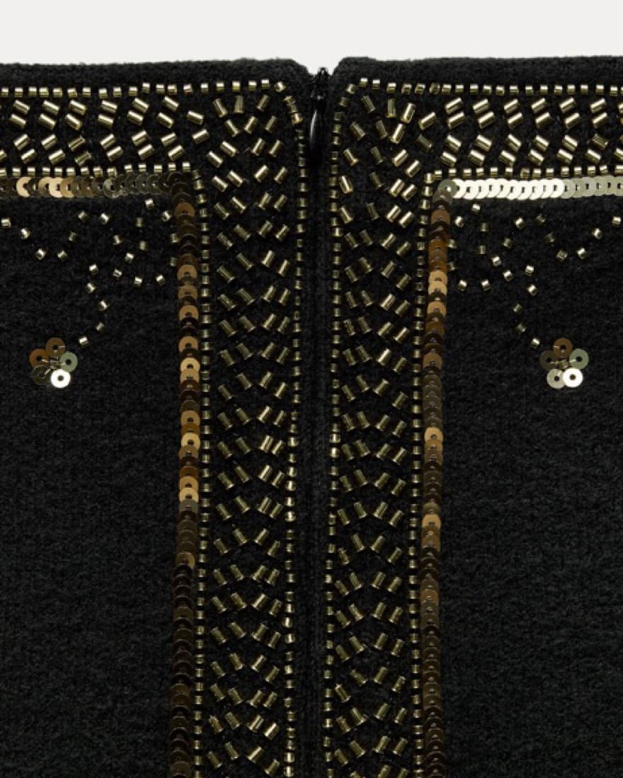 Elegant Embellished Mini Skirt - Image 3