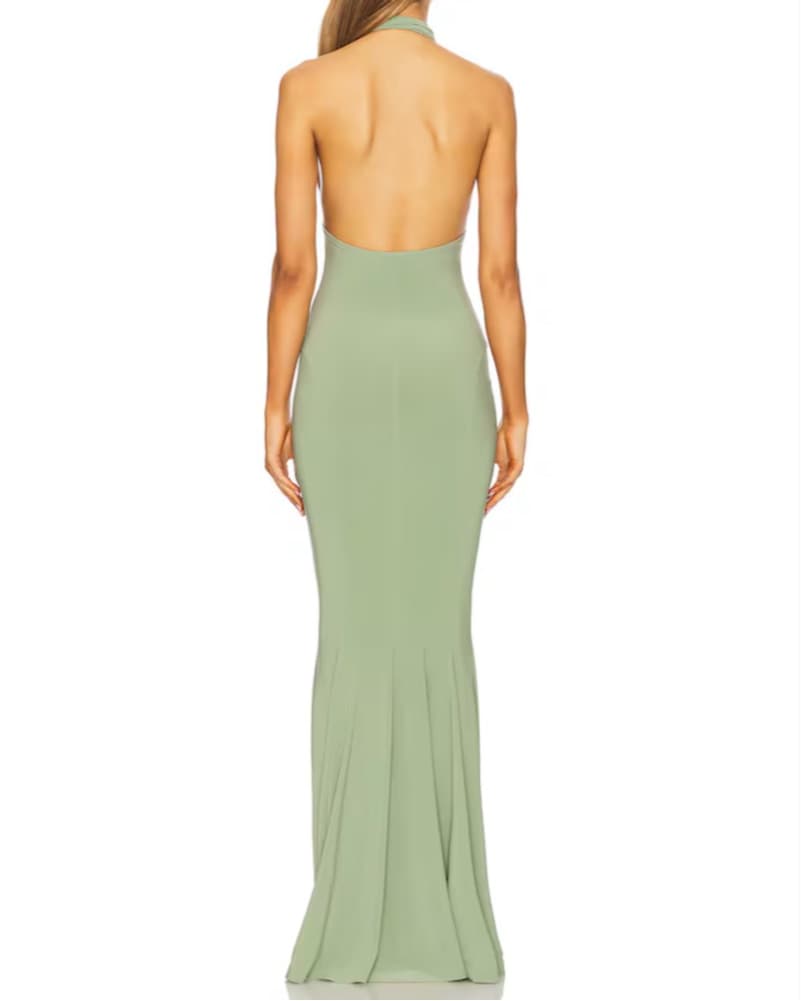 Cross Halter Fishtail Gown  - Image 2