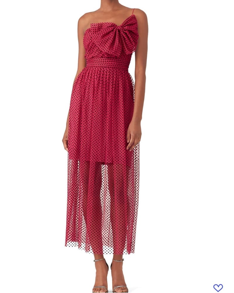 Monique Lhuillier One Strap Bow Dress - Image 2