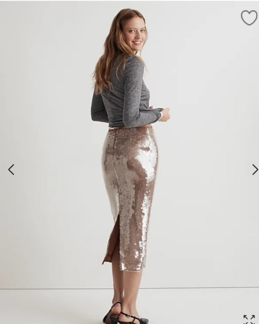 Sequin Pencil Skirt - Image 2