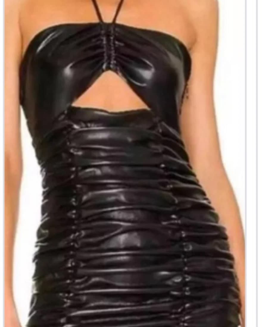 Lovers and Friends Leather Dress - Image 1
