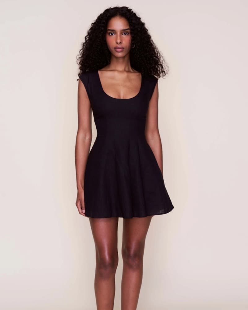 Guizio Leila Short Black Dress - Image 1