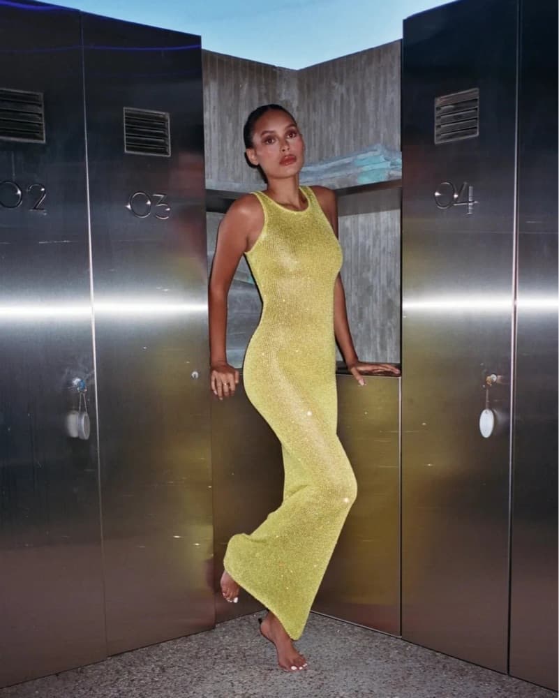 Asta Resort Natalia Maxi Yellow Sequin - Image 2