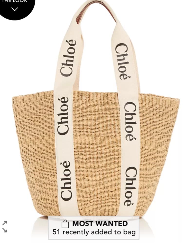 Chloé x Mifuko Woody Large Woven Basket  - Image 1