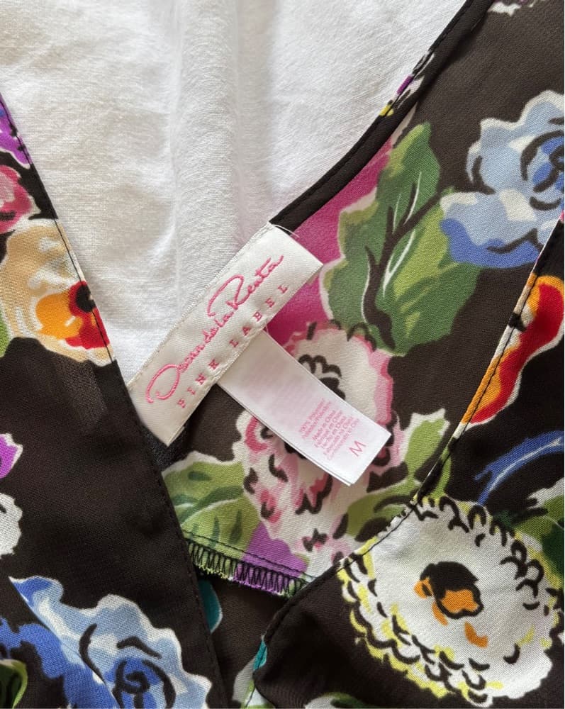 Oscar De La Renta Floral Print Sundress  - Image 3