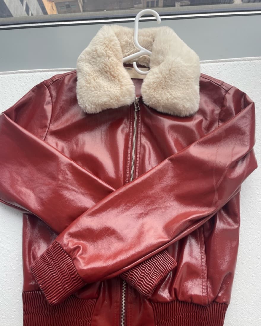 Red Capulet Leather Jacket - Image 1