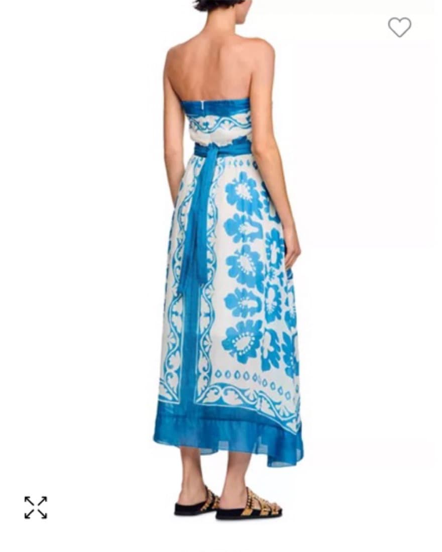 Sandro Zarina Dress - Blue - Image 2