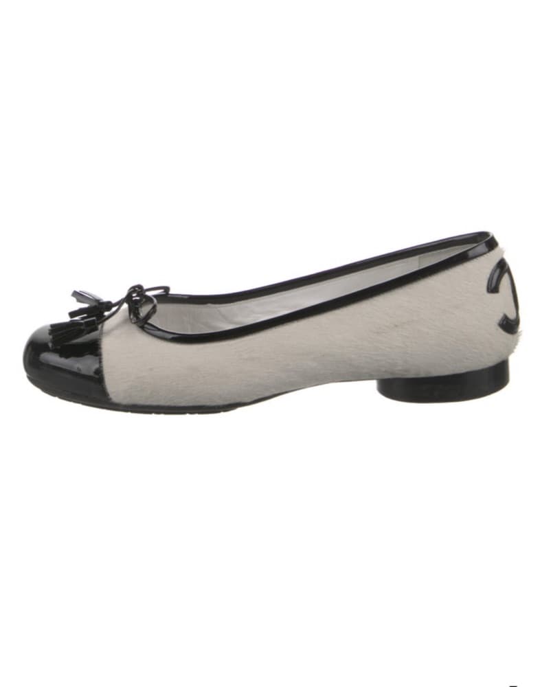 Chanel Pony Hair Ballet Flats - Image 1