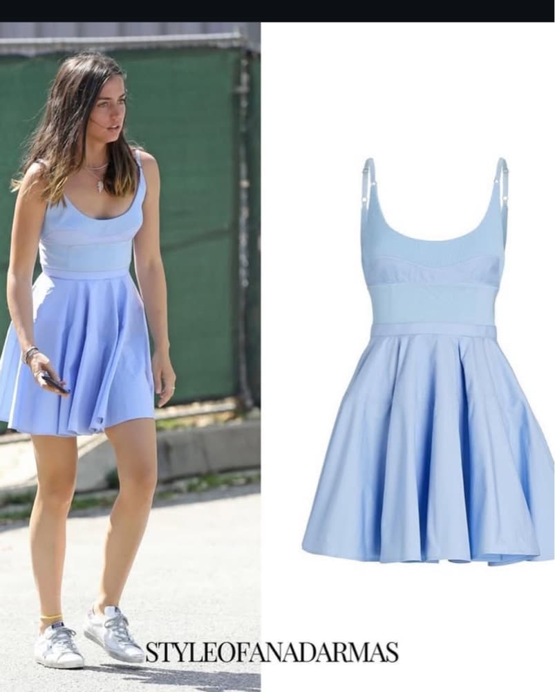 Revolve Anna De Armas Sky Blue Dress - Image 2