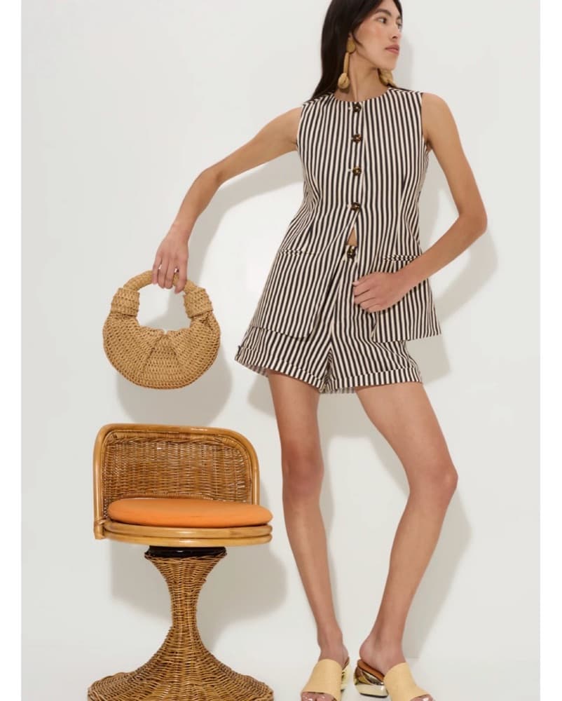 SIMONMILLER Raffia Lopsy Bag - Image 2