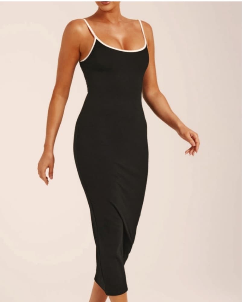 Black Bodycon Dress - Image 1