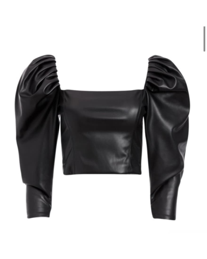 Alice + Olivia Vegan Leather Crop - Image 2