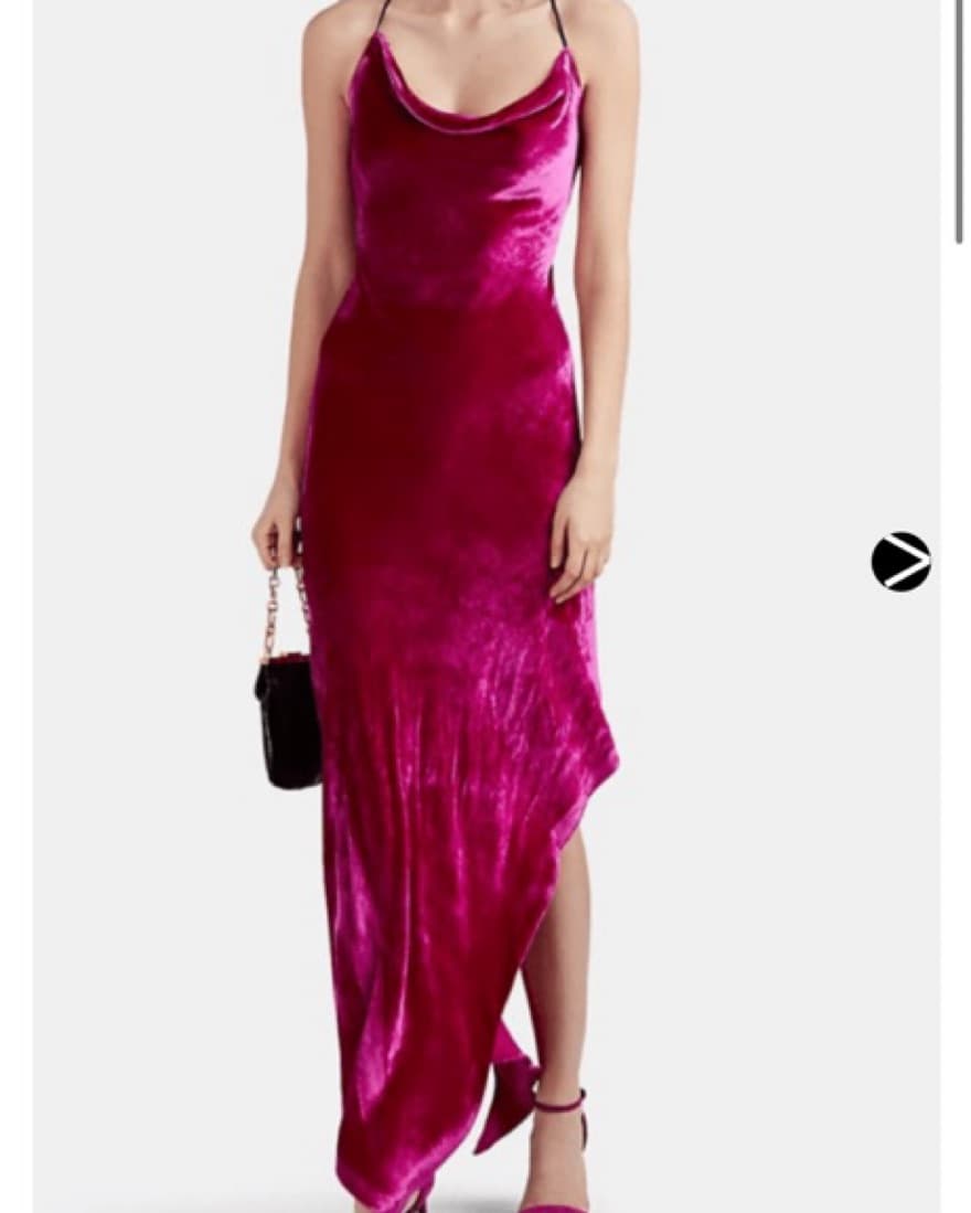 JUAN CARLOS OBANDO VELVET FUCHSIA ASYMME - Image 1