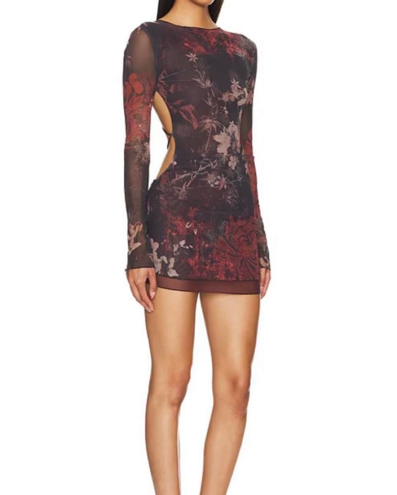 JadedLondon Long Sleeve Backless Mini - Image 2