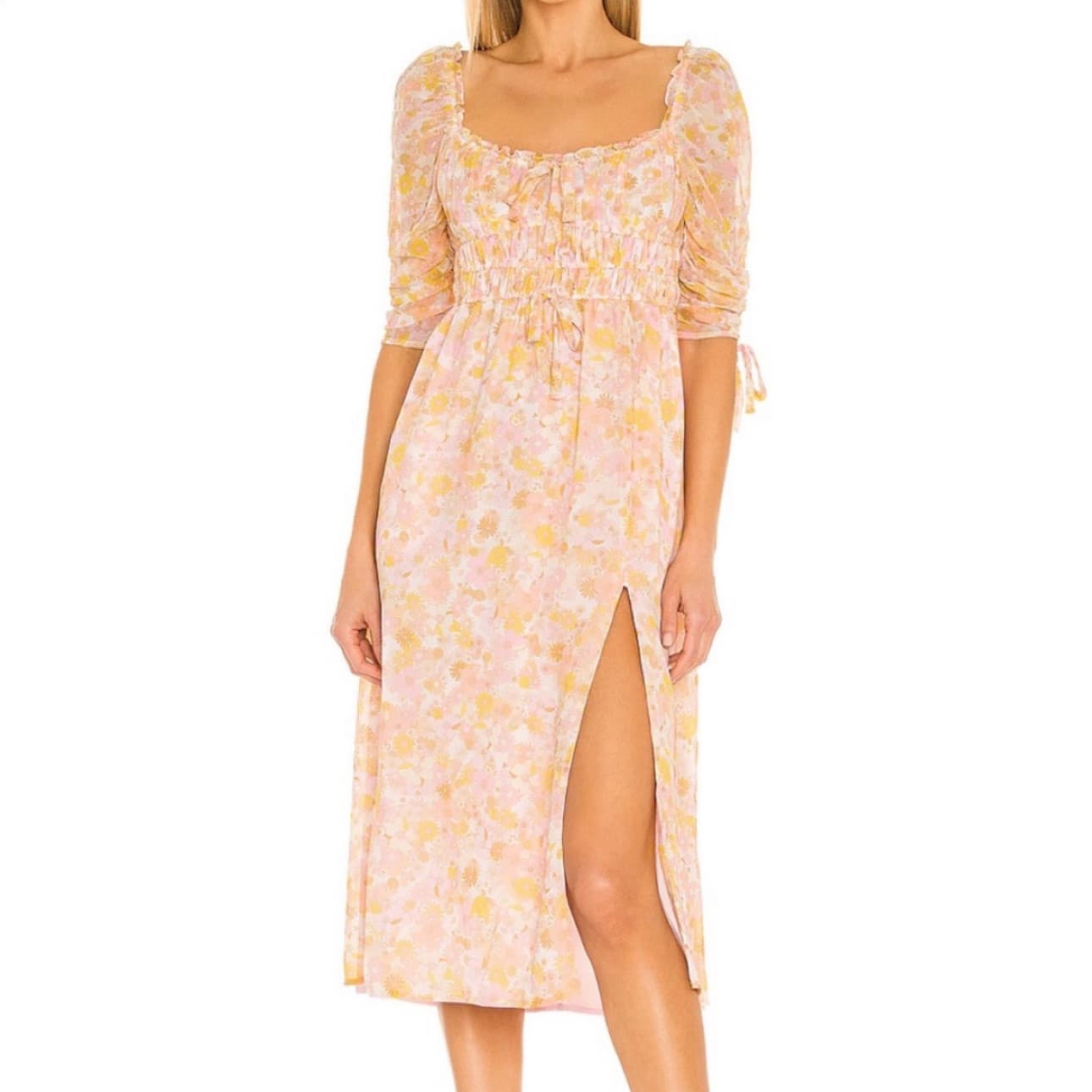 For Love & Lemons Midi Eden Dress - Image 1