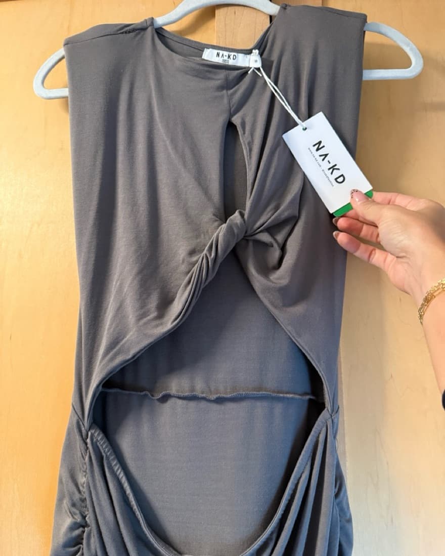 NAKD Grey Long Maxi Dress  - Image 3