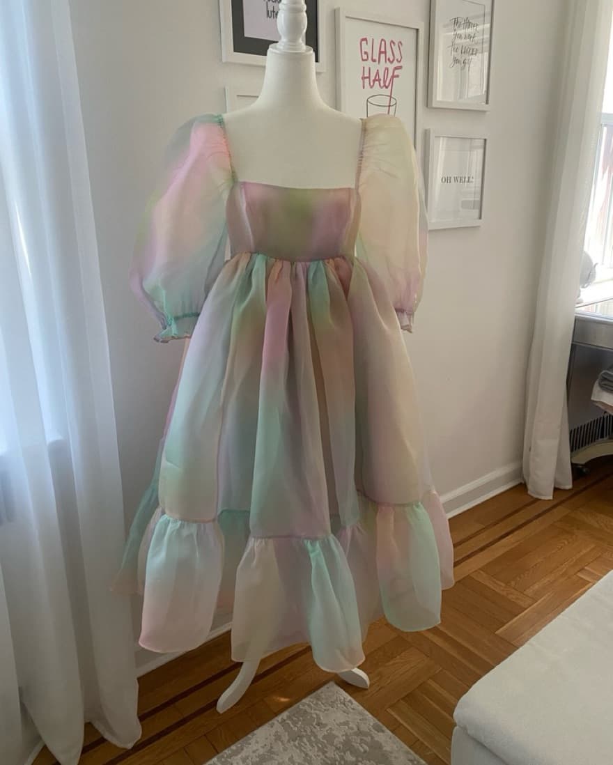 The Rainbow French Puff Selkie Dress  - Image 2
