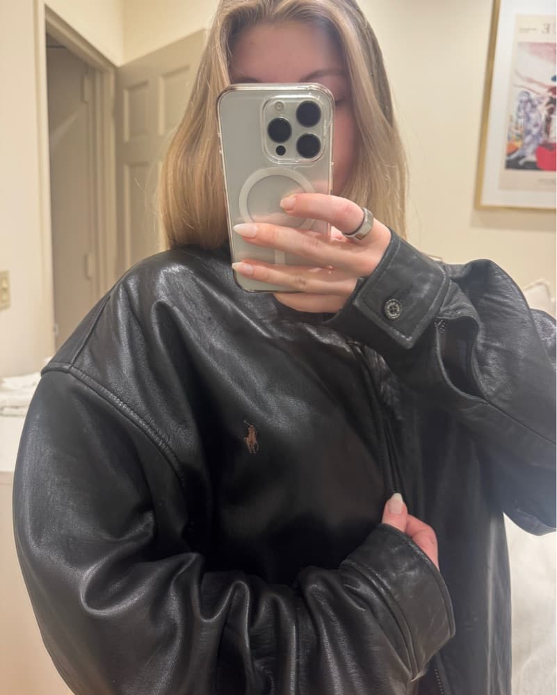 Vintage Ralph Lauren Leather Jacket - Image 2